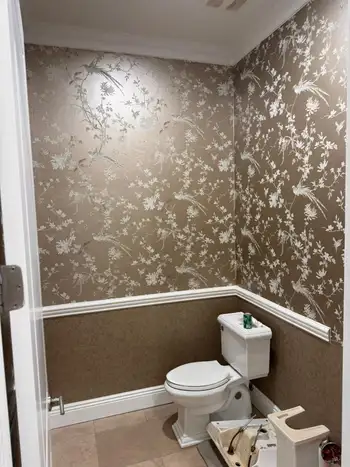 Wallpaper installation project