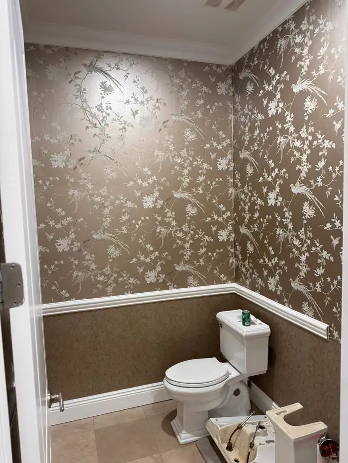 Wallpaper installation project